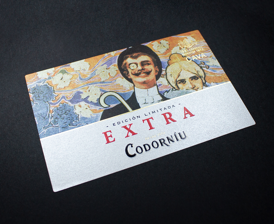 Codorníu Extra etiqueta - Eva Arias Graphic Studio