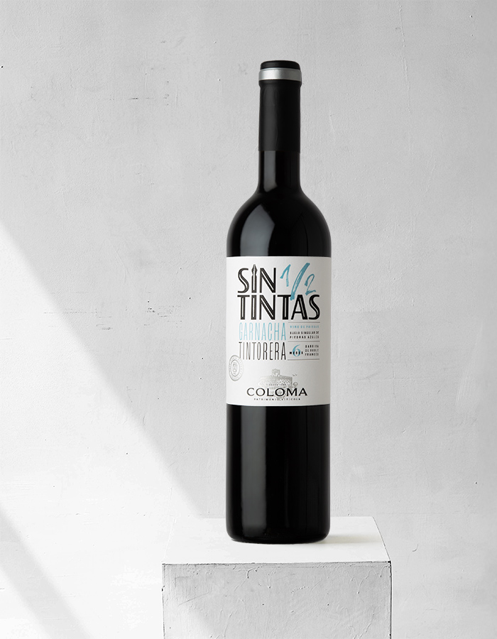 Diseño de packaging para vino Sin Medias Tintas - Eva Arias Graphic Studio
