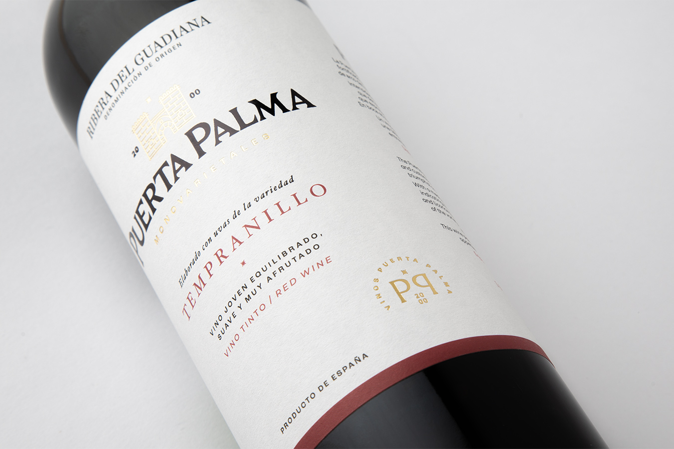 Diseño de packaging para vinos Puerta Palma - Eva Arias Graphic Studio